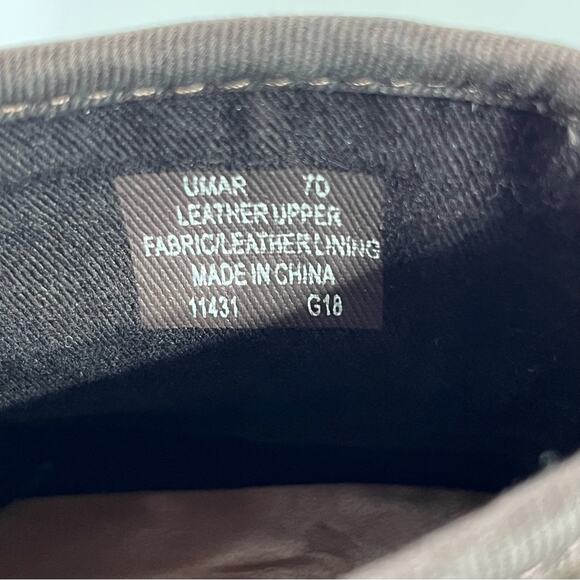 Polo Ralph Lauren Umar Dark Brown Suede Leather Moc Toe Work Boots Mens 7 EUC - Picture 7 of 8